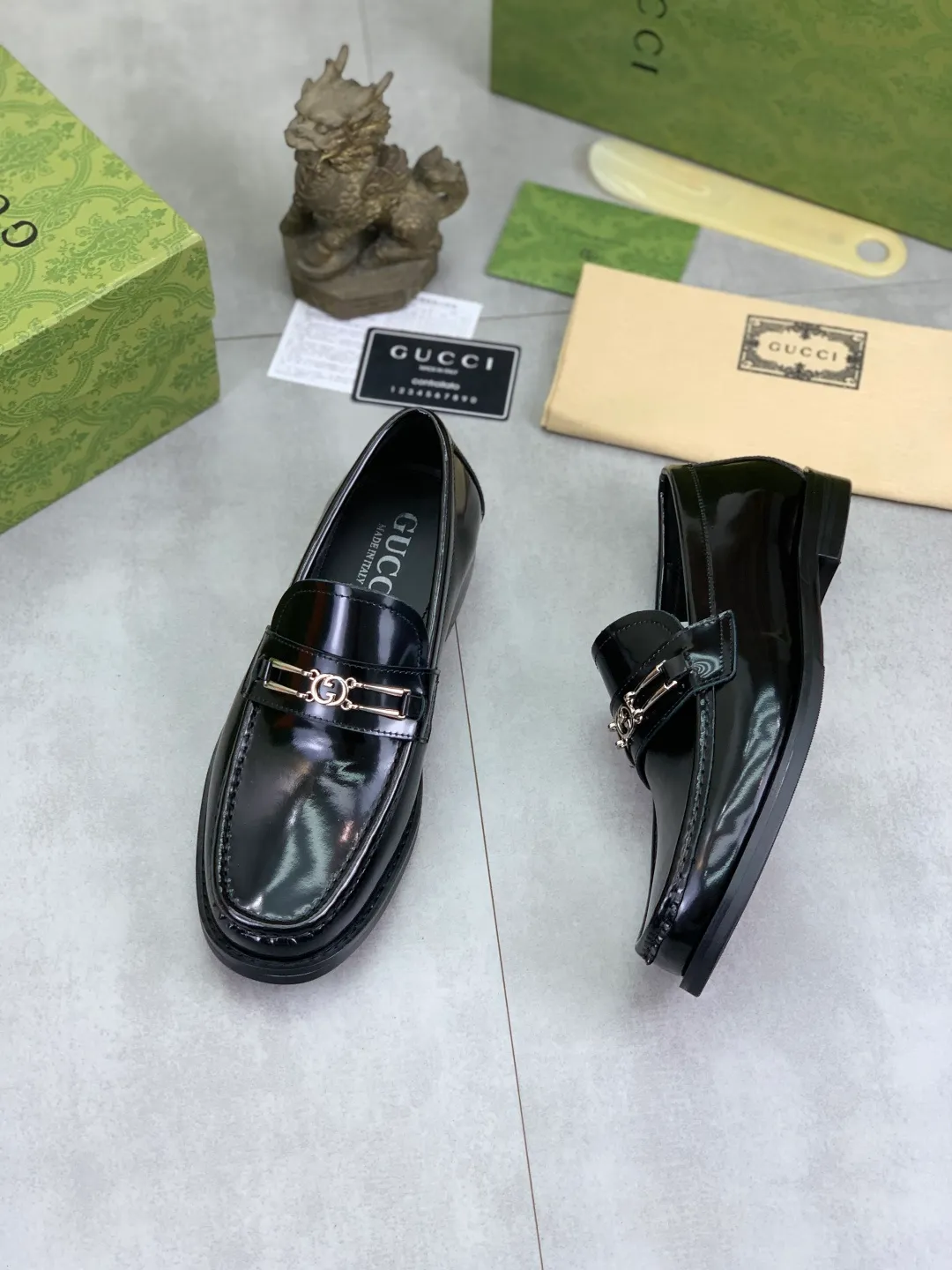 Men's men's shoes 💰P480 [New style] Water-dyed cowhide 💰💎💎💎 [Gucci] GUCCI high-end men's formal business leather shoes, original order 1:1 authentic goods! Original imported high-end open-edge beaded calfskin, original metal buckle, imported first-layer cowhide lining for feet, original outsole, men's shoe size: 38-45, 4️⃣ colors available
